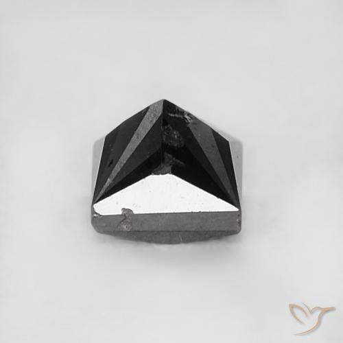 Diamante Negro natural de 0.27 ct, Cuadrado, Opaco