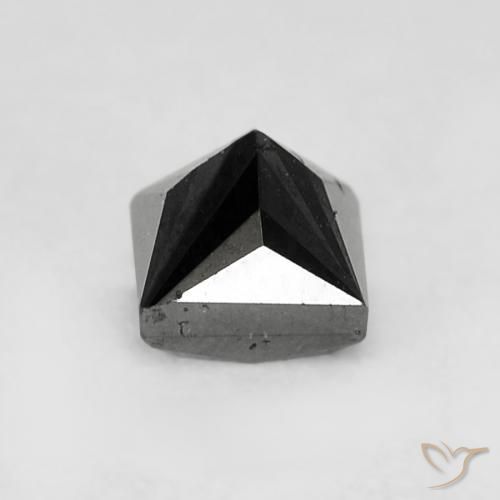 Diamante Negro natural de 0.35 ct, Cuadrado, Opaco