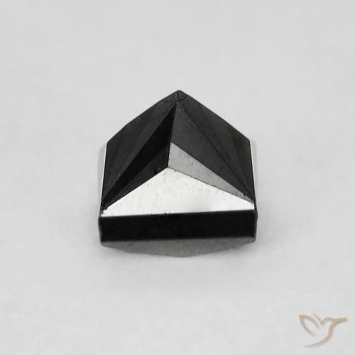 Diamante Negro natural de 0.30 ct, Cuadrado, Opaco