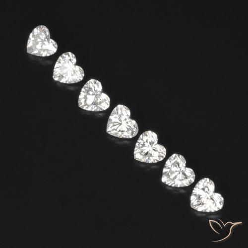 0.53ctw Natural F Diamante, Corazón, VVS