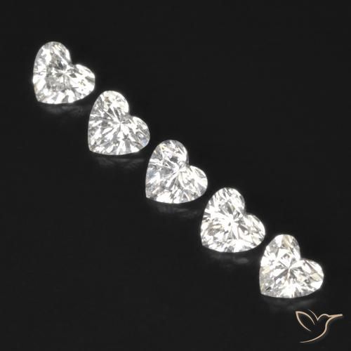 0.51ctw Natural H Diamante, Corazón, VVS