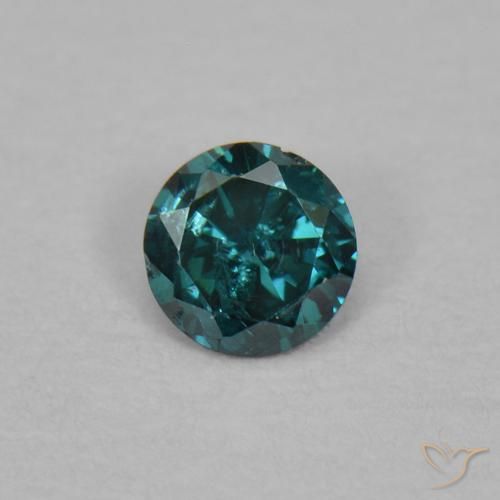 0.03ct Natural Verde Diamante, Redondo, VS-SI