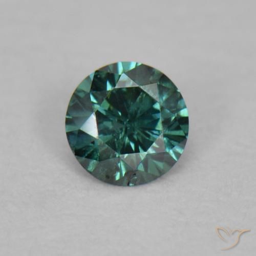 0.03ct Natural Verde Diamante, Redondo, VS