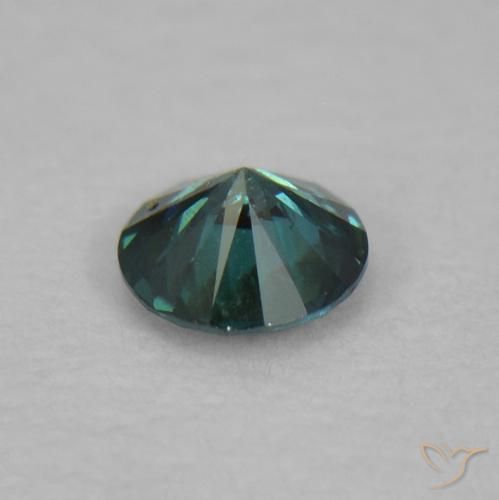 Diamante Verde natural de 0.03 ct, Redondo, VS