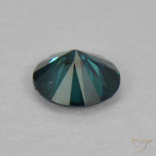 Diamante Verde natural de 0.06 ct, Redondo, VS