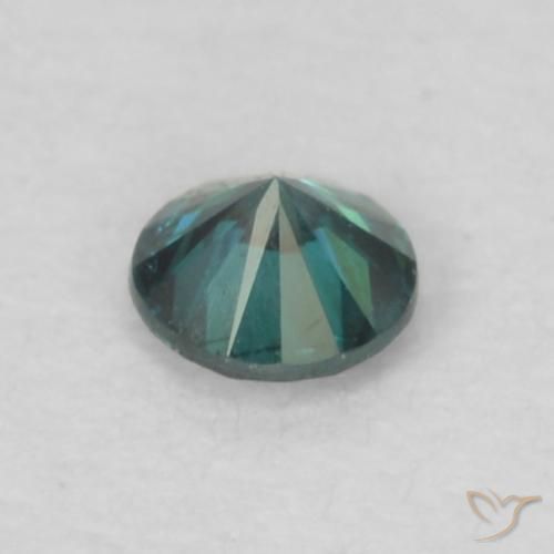 Diamante Azul natural de 0.07 ct, Redondo, VS
