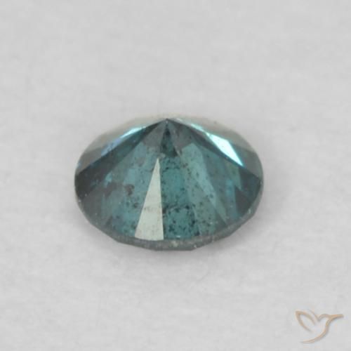 Diamante Azul natural de 0.07 ct, Redondo, VS