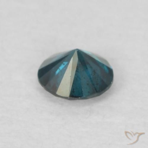 Diamante Azul natural de 0.06 ct, Redondo, VVS-VS