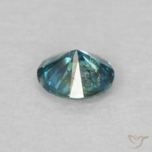 Diamante Azul natural de 0.05 ct, Redondo, VS-SI