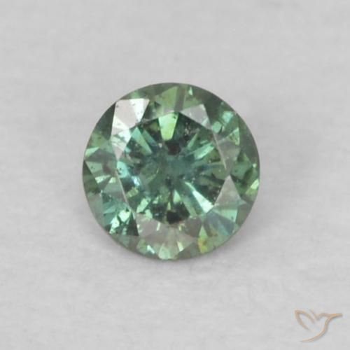 0.05ct Natural Verde Diamante, Redondo, VS