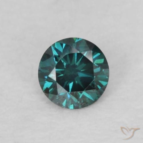 0.06ct Natural Azul Diamante, Redondo, VS