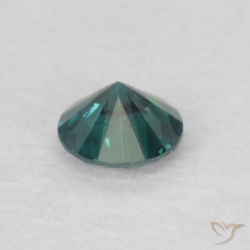 Diamante Azul natural de 0.06 ct, Redondo, VS