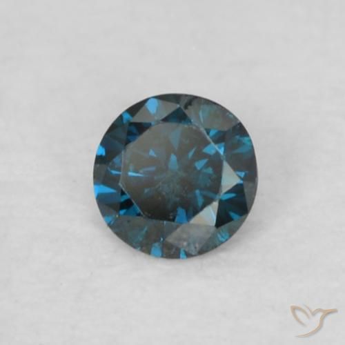 Diamante Azul natural de 0.05 ct, Redondo, VS
