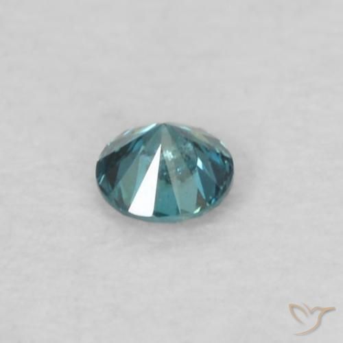 Diamante Azul natural de 0.04 ct, Redondo, VS-SI