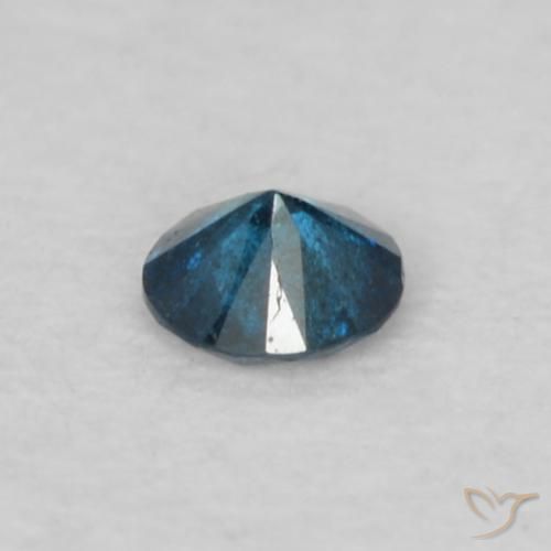 Diamante Azul natural de 0.04 ct, Redondo, VS-SI