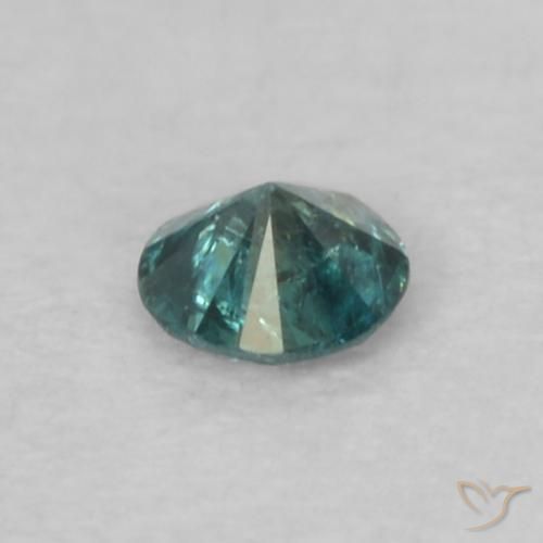 Diamante Verde natural de 0.05 ct, Redondo, VS-SI