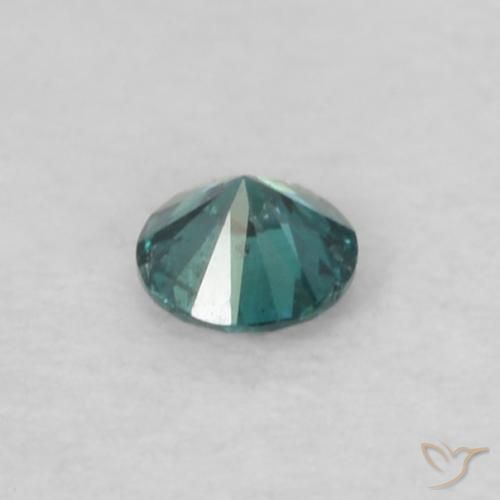 Diamante Verde natural de 0.04 ct, Redondo, VS-SI
