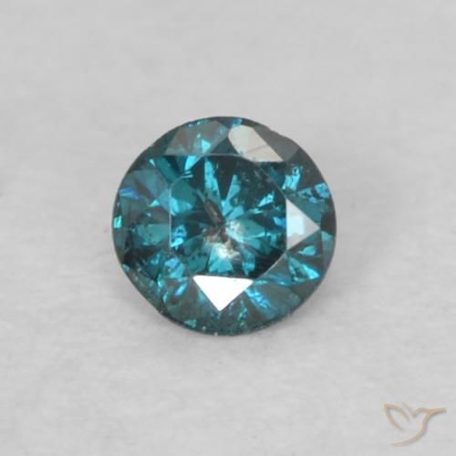 0.05ct Natural Azul Diamante, Redondo, VS-SI