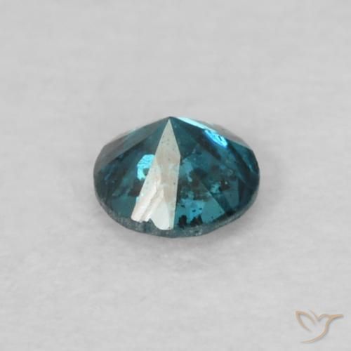 Diamante Azul natural de 0.05 ct, Redondo, VS-SI