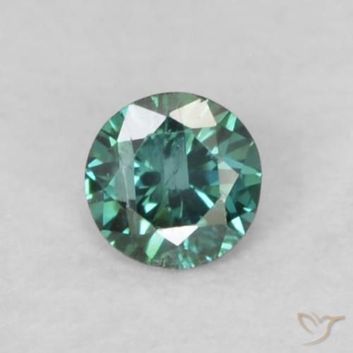 0.05ct Natural Verde Diamante, Redondo, VS-SI