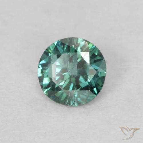 Diamante Verde natural de 0.05 ct, Redondo, VS-SI