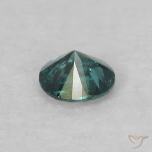 Diamante Verde natural de 0.05 ct, Redondo, VS-SI