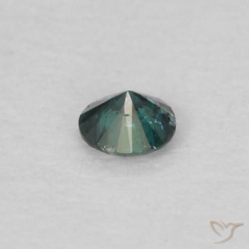 Diamante Azul natural de 0.03 ct, Redondo, VS-SI
