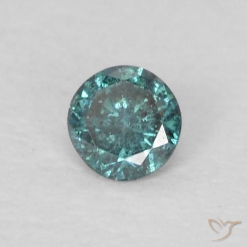 Diamante Azul natural de 0.05 ct, Redondo, VS-SI