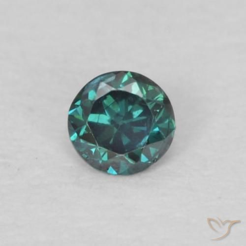 0.04ct Natural Verde Diamante, Redondo, VS-SI