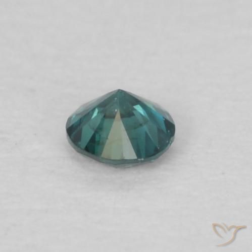 Diamante Verde natural de 0.04 ct, Redondo, VS-SI