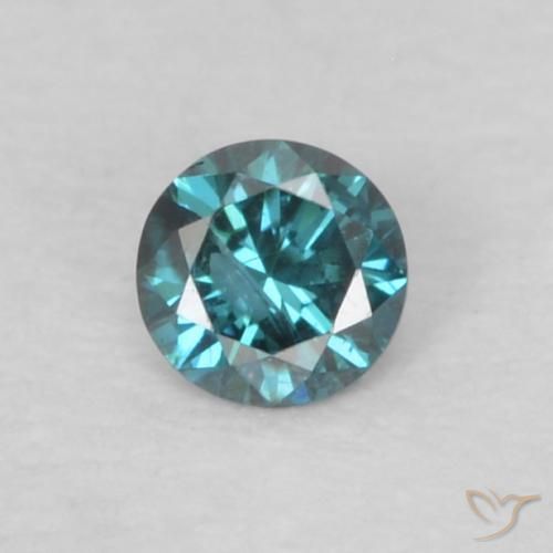 0.06ct Natural Azul Diamante, Redondo, VS-SI