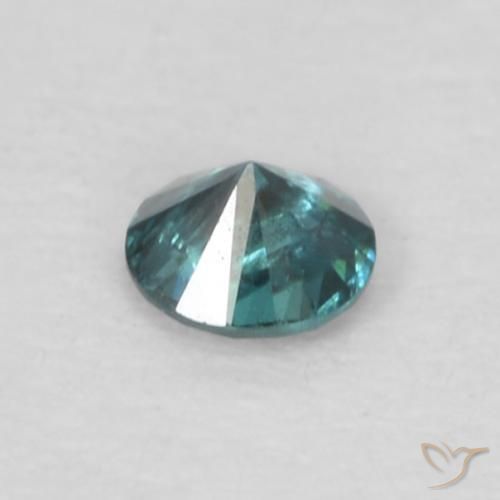 Diamante Azul natural de 0.06 ct, Redondo, VS-SI