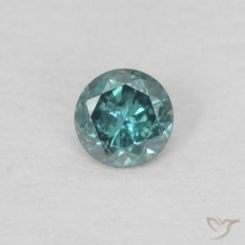 0.04ct Natural Verde Diamante, Redondo, VS-SI