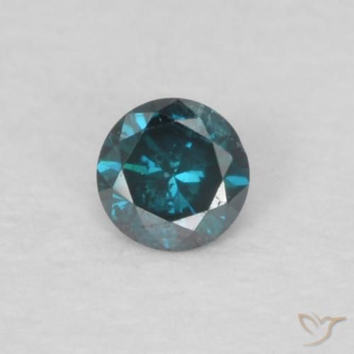 0.04ct Natural Azul Diamante, Redondo, VS-SI