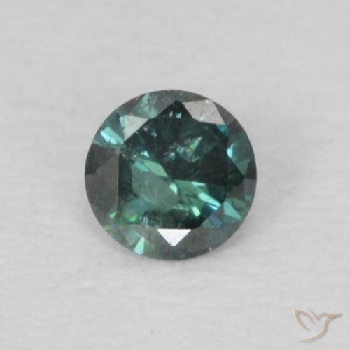 0.04ct Natural Verde Diamante, Redondo, VS-SI