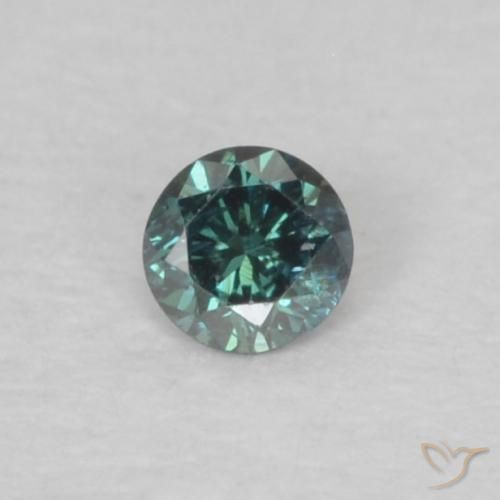 0.03ct Natural Verde Diamante, Redondo, VS-SI