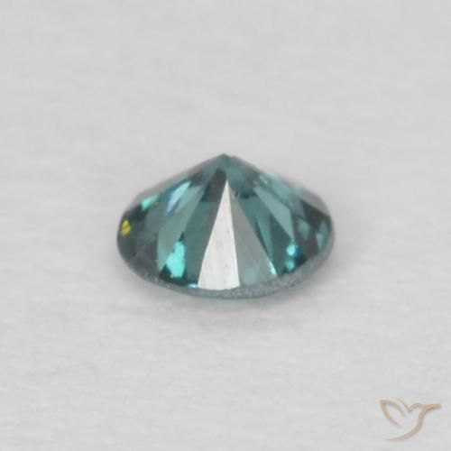 Diamante Azul natural de 0.05 ct, Redondo, VS-SI