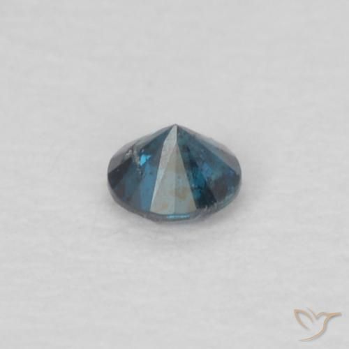 Diamante Azul natural de 0.04 ct, Redondo, VS-SI