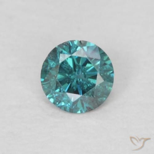 0.05ct Natural Azul Diamante, Redondo, VS-SI
