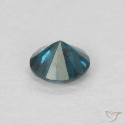 Diamante Azul natural de 0.05 ct, Redondo, VS