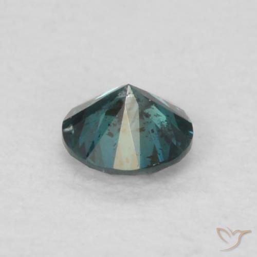 Diamante Azul natural de 0.06 ct, Redondo, VS
