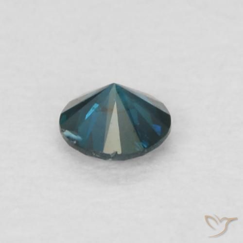 Diamante Azul natural de 0.05 ct, Redondo, VS