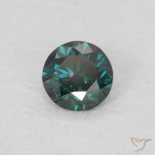Diamante Verde natural de 0.05 ct, Redondo, VS
