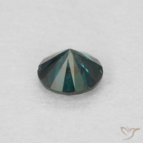Diamante Verde natural de 0.05 ct, Redondo, VS