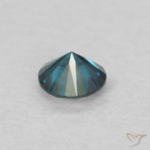 Diamante Azul natural de 0.05 ct, Redondo, VS