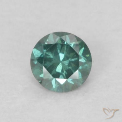 0.06ct Natural Verde Diamante, Redondo, VS