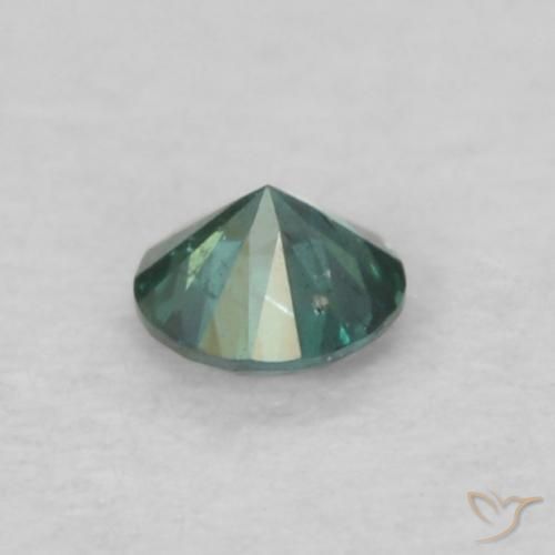 Diamante Verde natural de 0.06 ct, Redondo, VS
