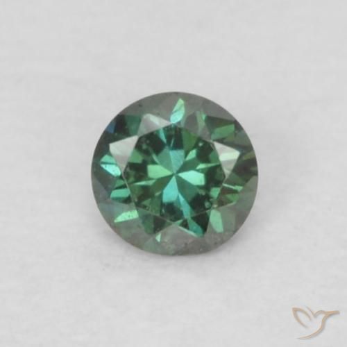 0.05ct Natural Verde Diamante, Redondo, VS