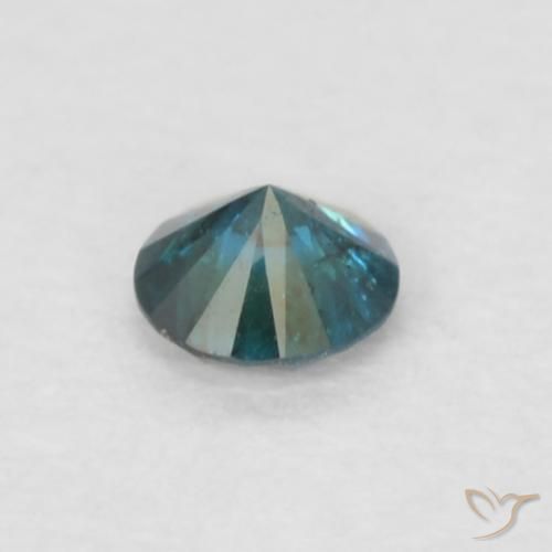 Diamante Azul natural de 0.06 ct, Redondo, VS