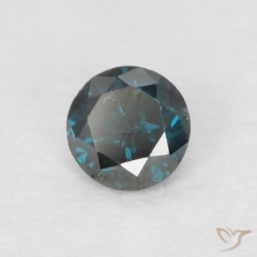 Diamante Azul natural de 0.05 ct, Redondo, VS